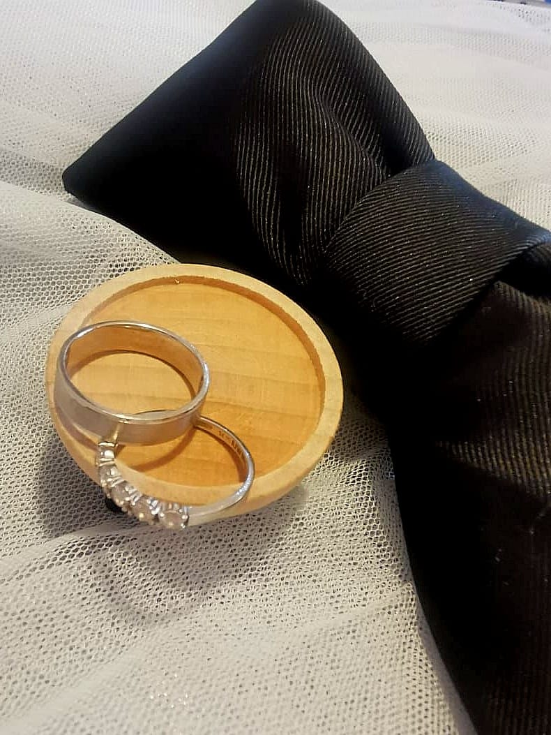 Photo of Lorna's nephew in church (face blurred)